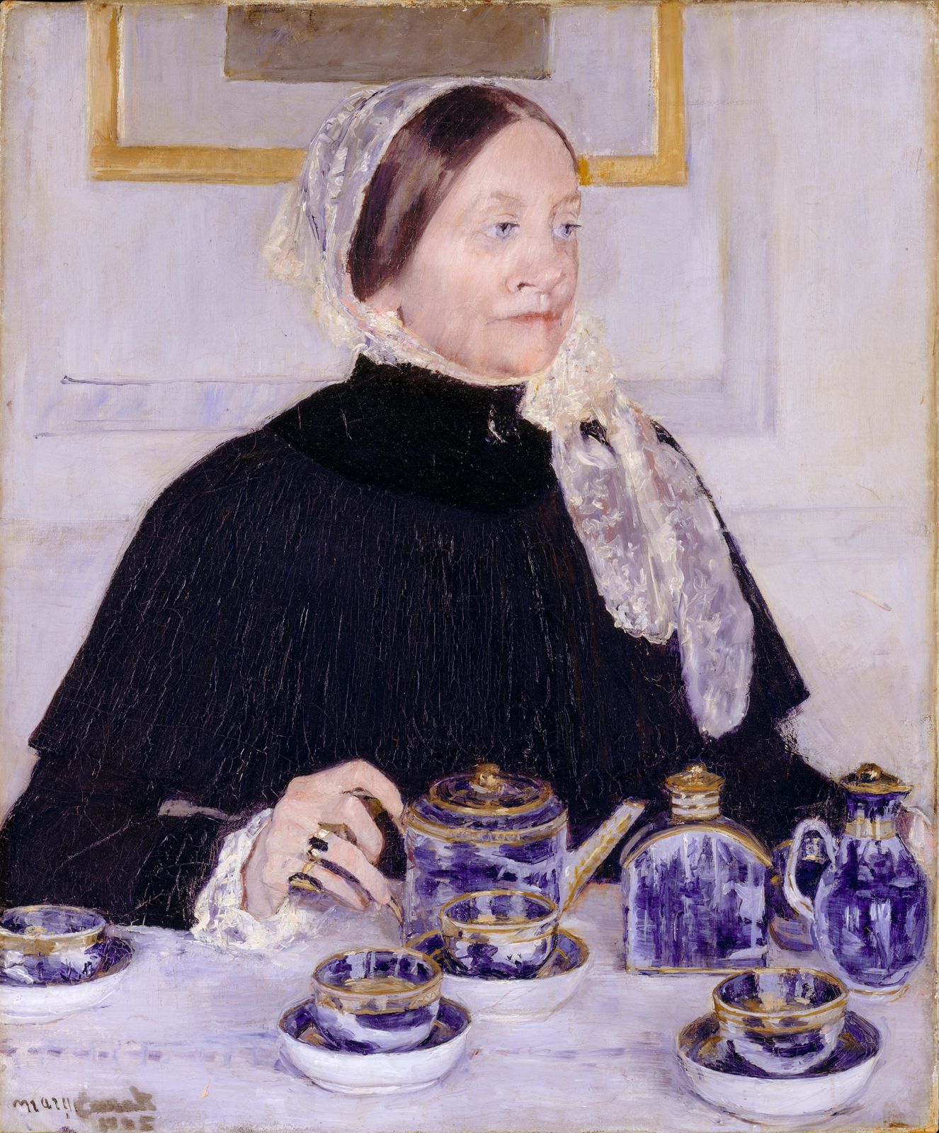 Мэри Кассат - Дама за чайным столом